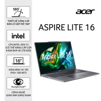  Laptop ACER Aspire Lite 16 AL16-51P-72S2 (i7-1255U/ 16GB/ 512GB/ Onboard/ Windows 11) Laptop ACER Aspire Lite 16 AL16-51P-72S2 (i7-1255U/ 16GB/ 512GB/ Onboard/ Windows 11) Laptop ACER Aspire Lite 16 AL16-51P-72S2 (i7-1255U/ 16GB/ 512GB/ Onboard/ Windows 