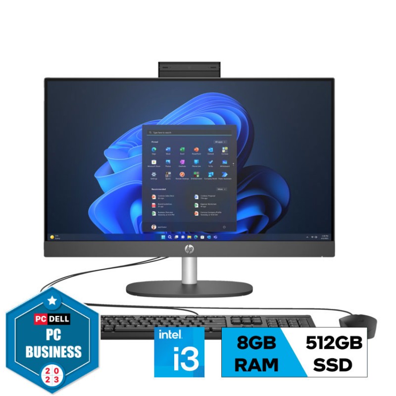 AIO HP ProOne 240 G10 9H0A8PT (i3 N300/8GB RAM/512GB SSD/23.8 inch FHD/WL+BT/K+M/Win11)