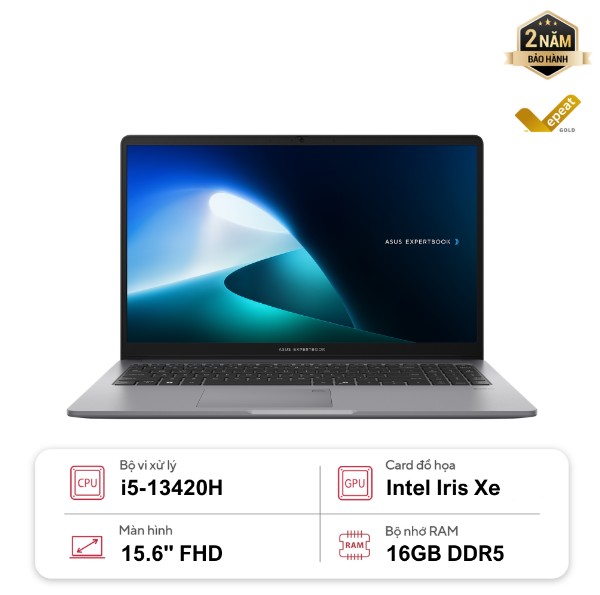 Laptop Asus ExpertBook P1 P1503CVA-I516-63WS (i5-13420H/ Onboard graphics/ 16GB/ 512GB/ Windows 11 + Office + Microsoft)