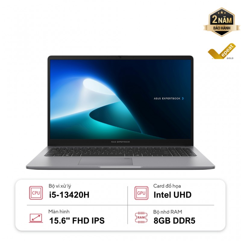 Laptop ASUS ExpertBook P1 P1503CVA-i508-50W (i5-13420H | 8GB | 512GB | Intel UHD Graphics | 15.6' FHD | Win 11)